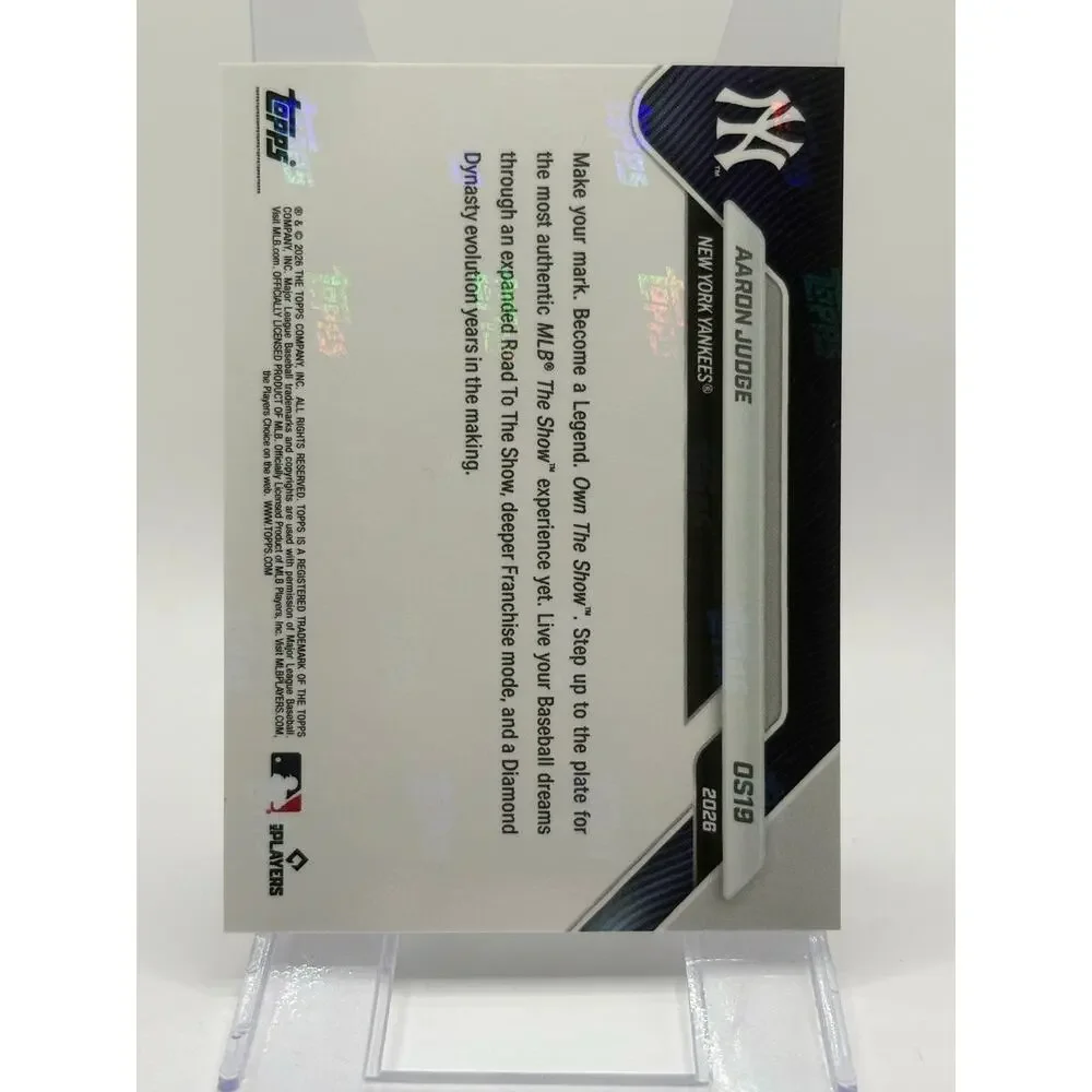 2026 Topps Now Offseason Aaron Judge The Show Cover Athlete New York Yankees
